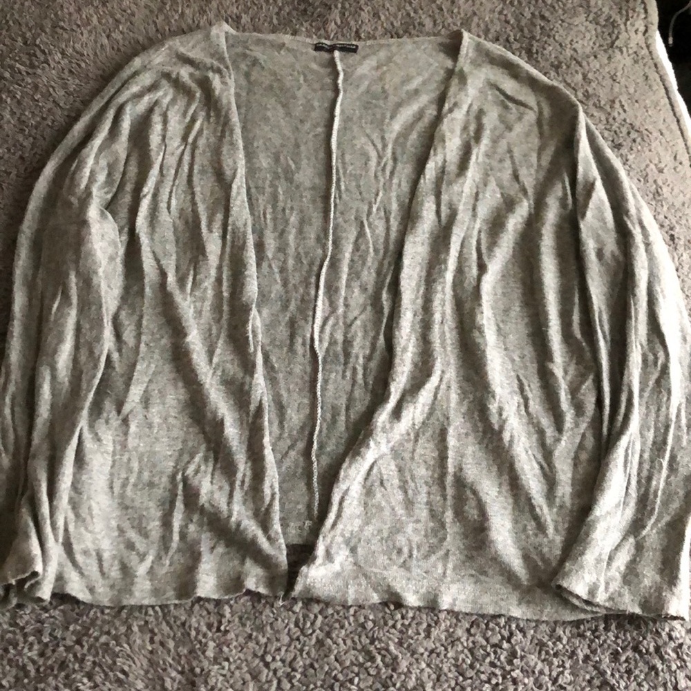Brandy Melville Gray Slouchy Cardigan